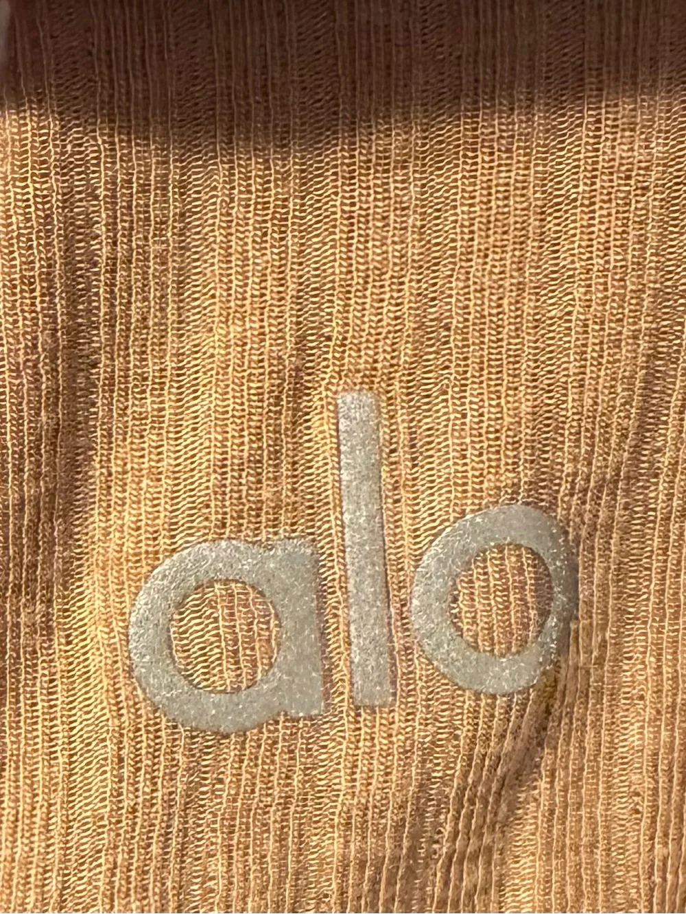 Alo Yoga Ribbed Mock Neck Long Sleeve Top